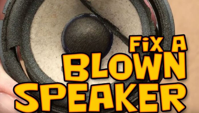 how to fix a blown speaker
