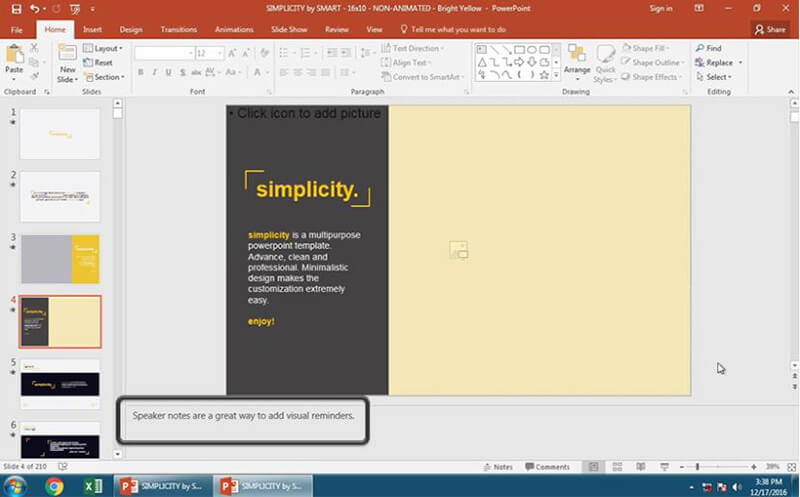 how to do powerpoint presentation with notes